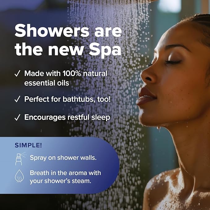 MOXE Shower Mist, Spa Steam Spray, Certified Natural Essential Oils, Aromatherapy, Tension Relief (Dream, 4 Fl Oz (Pack of 1))