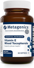 Metagenics Vitamin E Mixed Tocopherols - Antioxidants Supplement* - with Gamma-, Delta- & Beta-Tocopherols - Gluten-Free - 60 Softgels