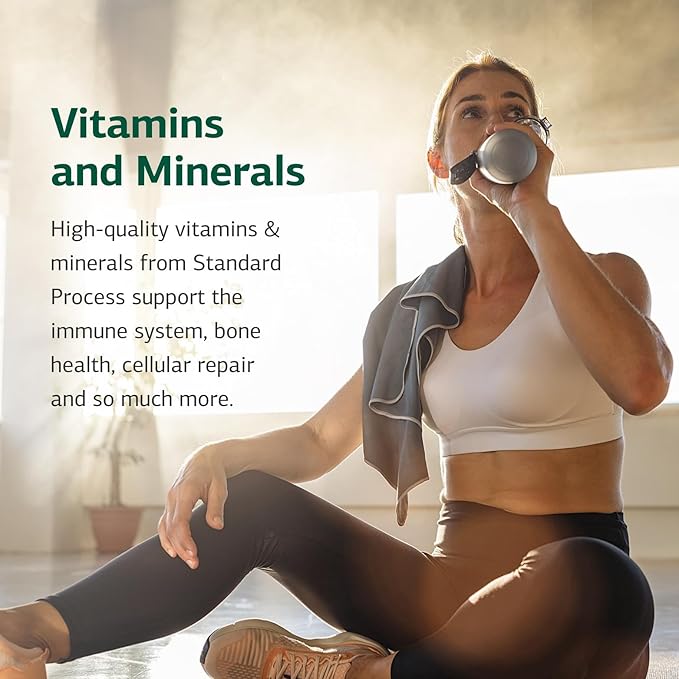 Standard Process Inc. Cataplex B2 - Whole Food Nervous System Supplements, Metabolism, Brain Supplement and Liver Support with Calcium Lactate, Riboflavin, Wheat Germ, Choline - 90 Tablets