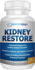 Kidney Restore: Kidney Health Supplement, Kidney Cleanse Detox & Repair Formula by Renal Expert w/Transplant, Fast Detox & Flush w/Renal Vitamins Support Normal Function 30 caps