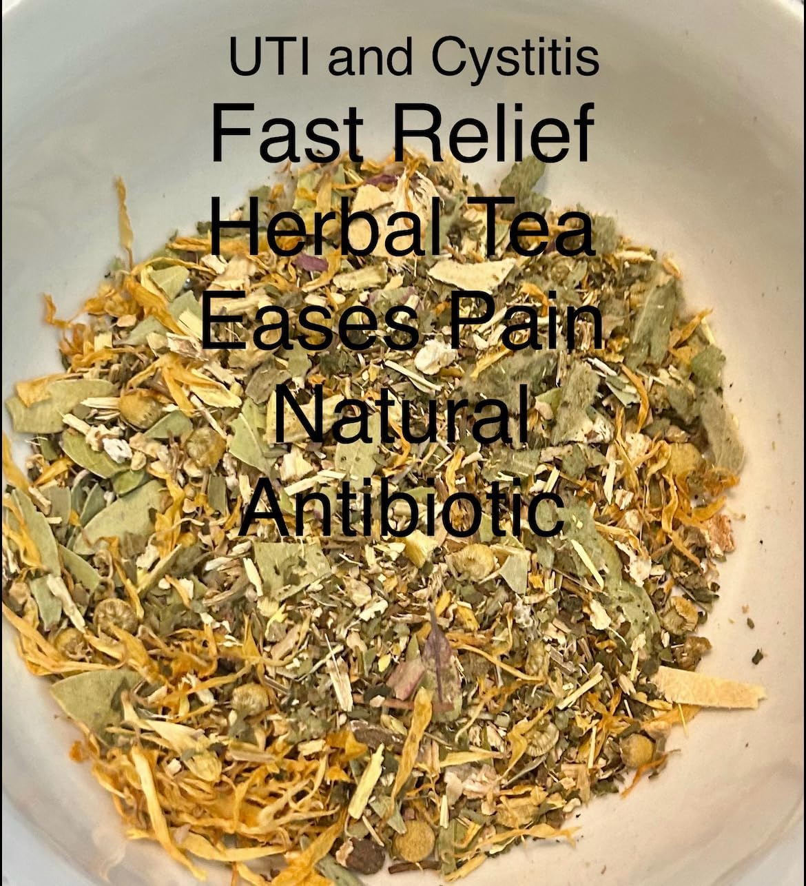 UTI Cystitis Herbal Tea Suskomega 12+ Powerful Ingredients (8 oz container)