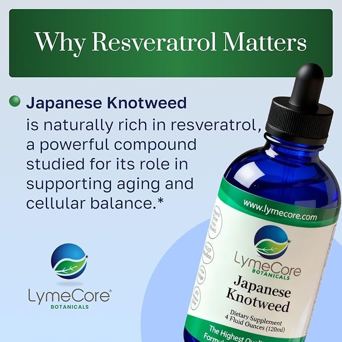 LymeCore Japanese Knotweed Supplement | Immune Health & Balanced System Response | 4 fl. oz.