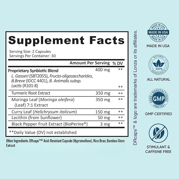 BB Company Provitalize | Probiotics for Women Digestive Health, Menopause, Joint Support | Sexy Midsection Curves, Bloat | Turmeric Curcumin Moringa | Packaging Vary | 60 Ct