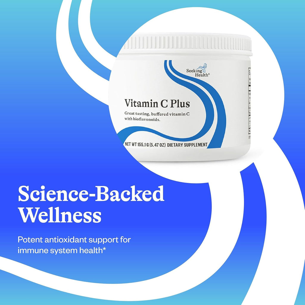Seeking Health Optimal Vitamin C Plus, Physician Formulated Vitamin C Powder with Bioflavinoids, Supports Healthy Immune System, Vegan and Vegetarian Formula (36 Servings)*