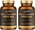 LIIFE Vitamin B12 (Methylcobalamin)+ PQQ 5000 mcg | 180 Chewable Tablets | Supports General Energy, Brain & Nervous System Health | Gluten Free | 1 Capsule per Serving*