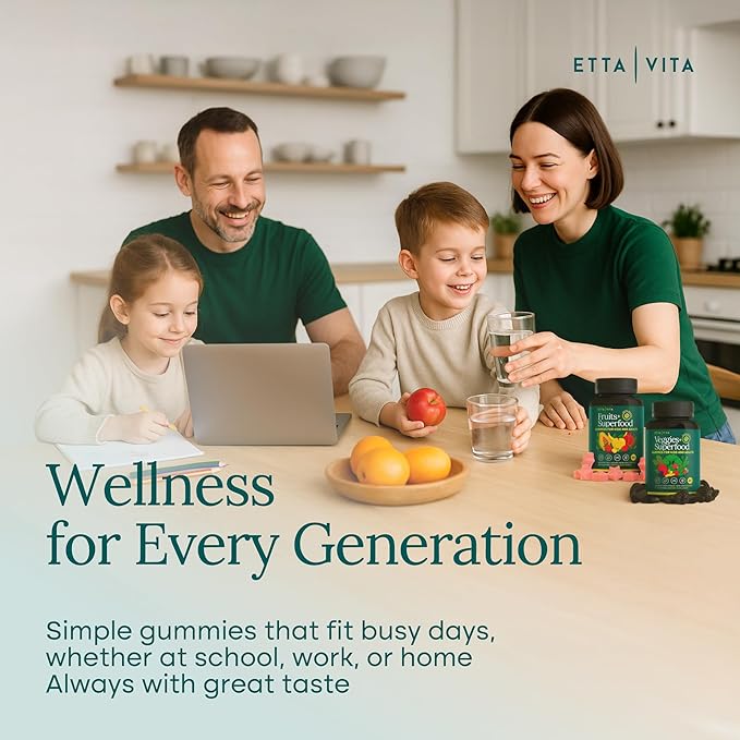 (120 Chews) Moringa Super Greens Gummies – Fruits, Veggies & Herbal Supplements with Mushrooms, Immune & Energy Support, Non-GMO, Vegan, Gluten-Free, Pectin-Based