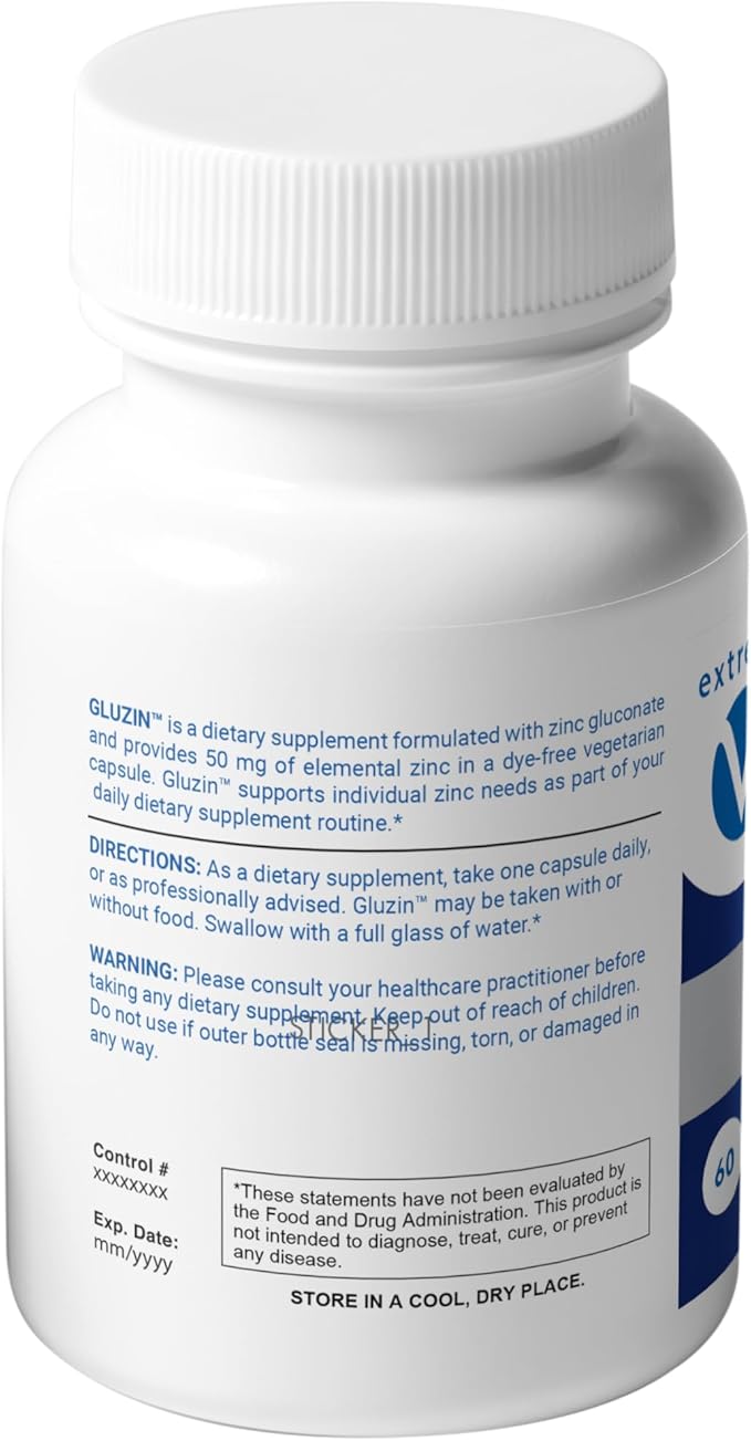 ZINC MG50 - Zinc Gluconate 50mg, (2 Bottles - 120 Capsules)