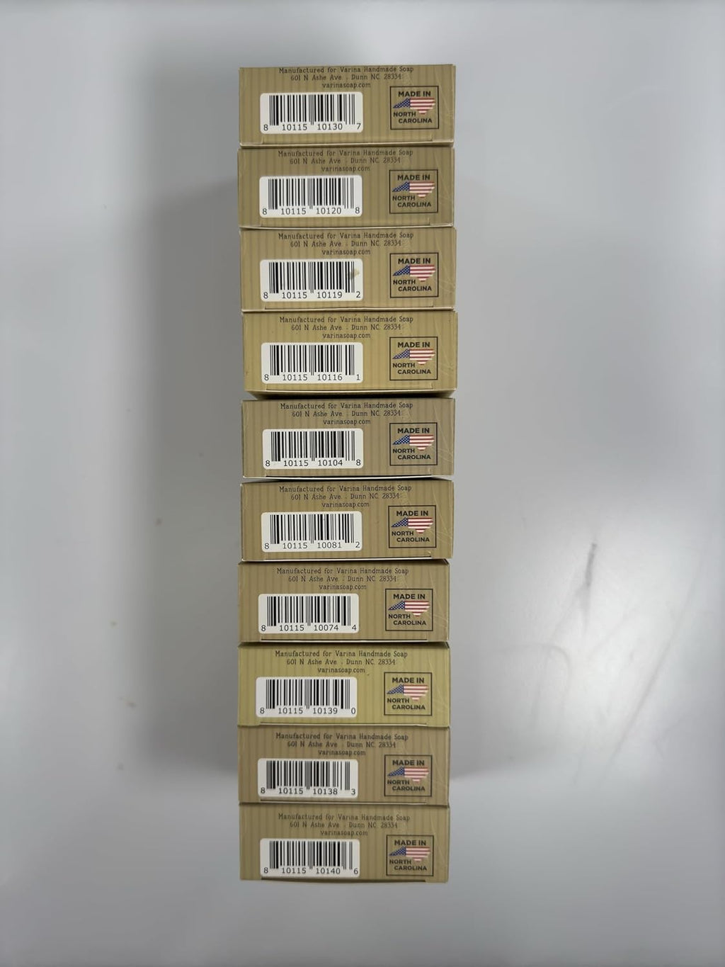 Varina Natural Goat Milk Variety Bar Soap - Gentle Cleansing for Sensitive Skin, Sweet and Vanilla - 10 Pack