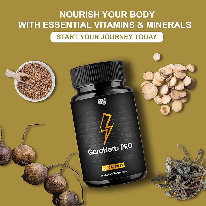 BLUE VIBE Garaherb Pro Premium Performance Capsules, Garaherb Advanced Health and Performance Supplement Pills, Garaherbs Daily Health Support and Overall Energy Formula (5 Pack - 300 Capsules)