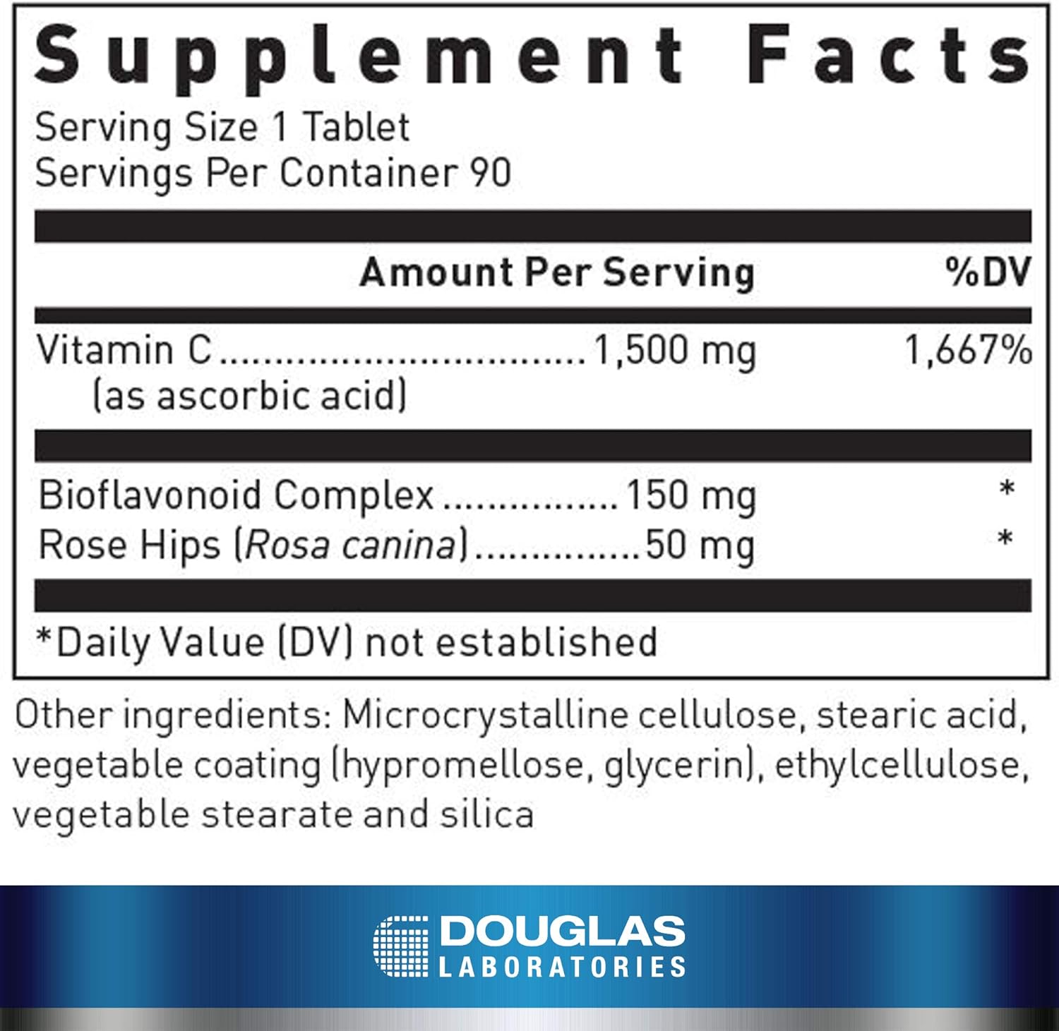 Douglas Laboratories C-Max 1500 mg. | Time Released Vitamin C to Support Skin, Blood Vessels, Tendons, Joint Cartilage and Bone | 90 Tablets