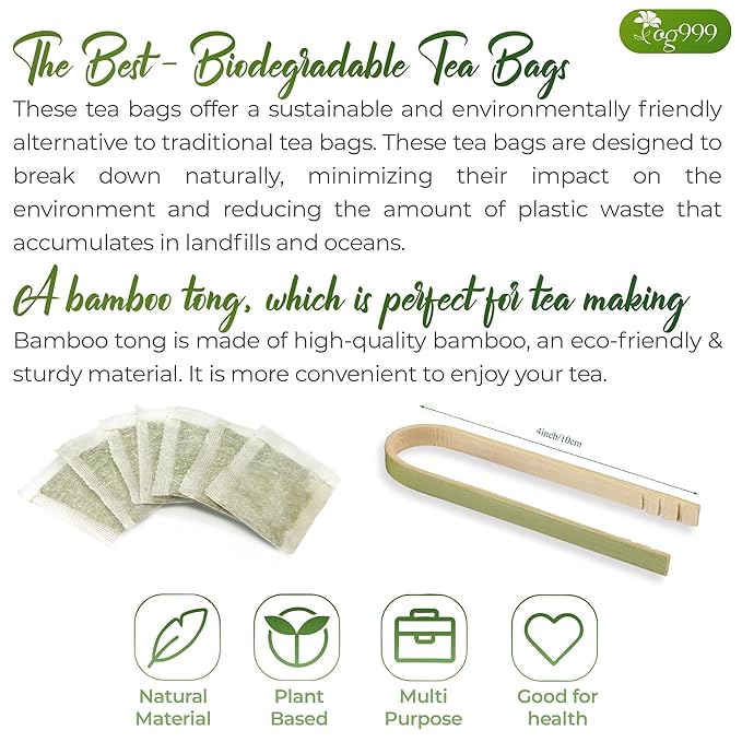 TOG999, Permium Moringa Ginger Herbal Tea – 60 Tea Bags – Caffeine-Free, Smooth & Warming Blend – Pure Ingredients, Sustainably Sourced. No Sugar. No Gluten. Vegan.