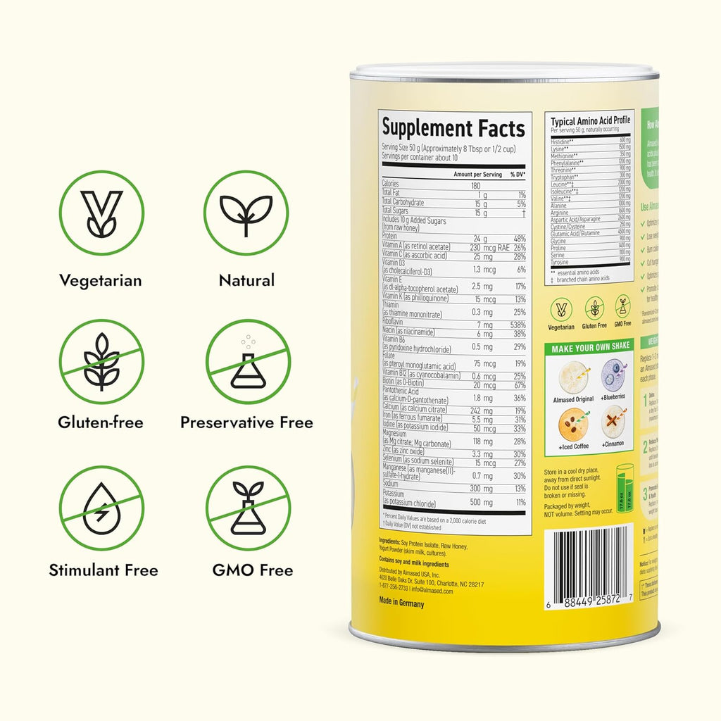 Almased protein powder for weight loss and GLP-1 supplement weight loss supplement