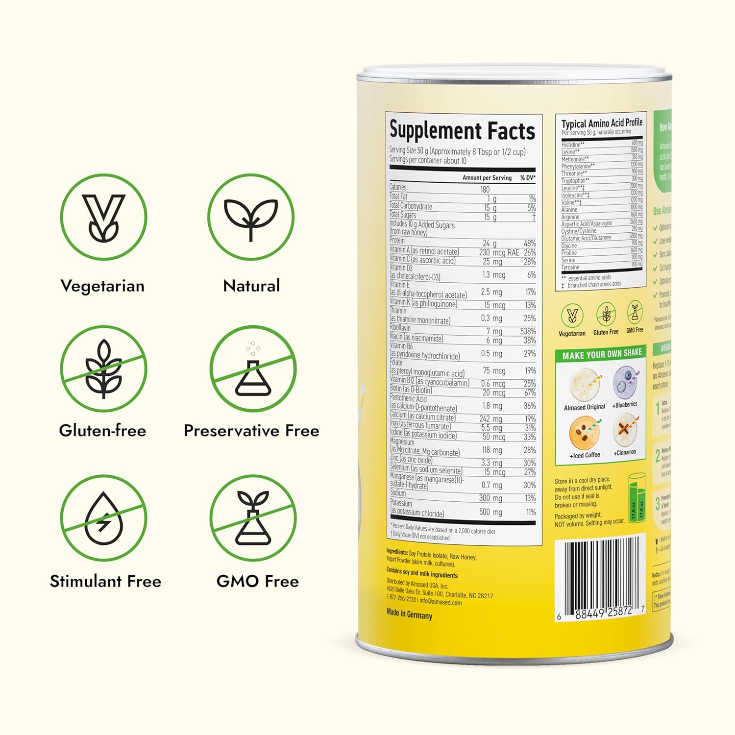 Almased protein powder for weight loss and GLP-1 supplement weight loss supplement