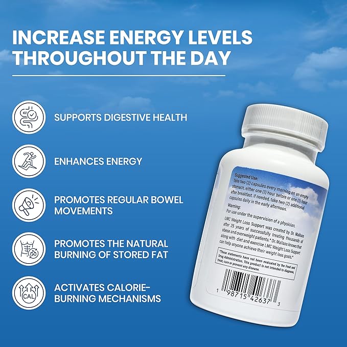 Doctor Recommended Healthy Weight Loss Supplement | Vegan, Non-GMO, Gluten Free | Supports Healthy Appetite Levels | Burn Fat Naturally | Fat Burner for Women and Men | 60 Count