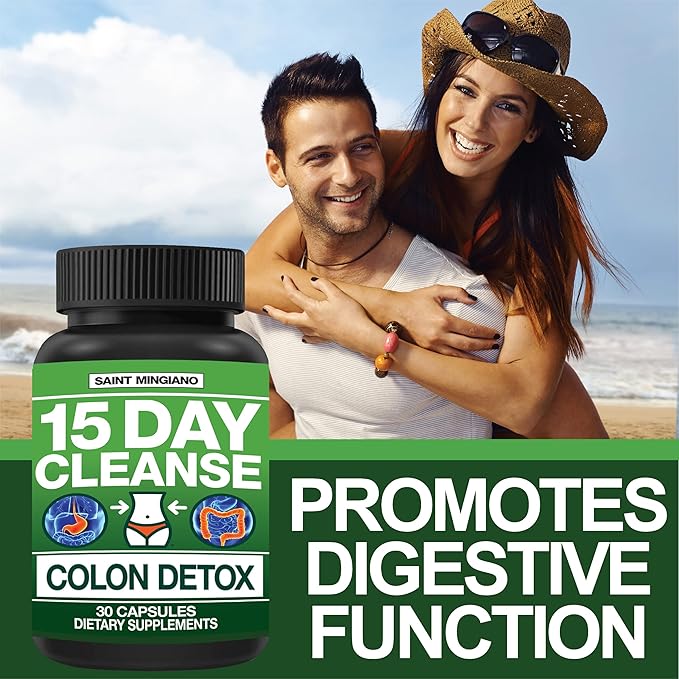 15 Day Cleanse | Colon Detox with Natural Laxative for Constipation & Bloating. 30 Pills to Detoxify & Boost Energy | Extra-Strength Senna Leaf Supplements | Strong for Some People.