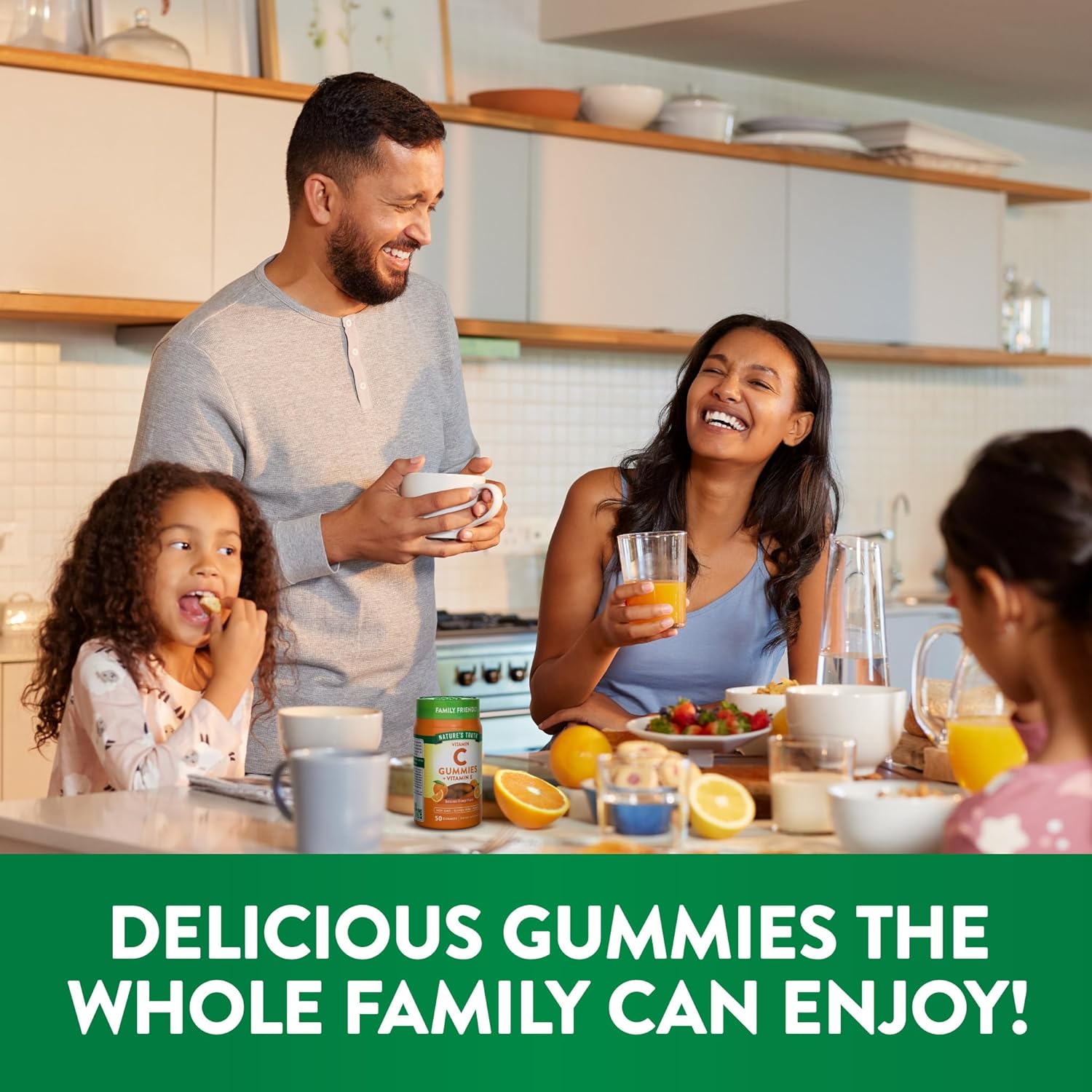 Nature's Truth Vitamin C Gummies | 50 Count | with Vitamin E | Orange Flavor | Vegan, Non-GMO & Gluten Free Supplement