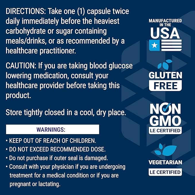 Life Extension Tri Sugar Shield®, Sorghum bran, White Mulberry, phloridzin Apple polyphenol, Three Botanical extracts Promote Healthy Glucose Metabolism, Gluten-Free, Non-GMO, Vegetarian, 60 Capsules