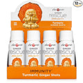 The Ginger People Ginger Rescue Turmeric Shots - Immunity Boosting, Caffeine Free Energy, Digestive Heath, Turmeric, 2 Fl Oz (Pack of 12)