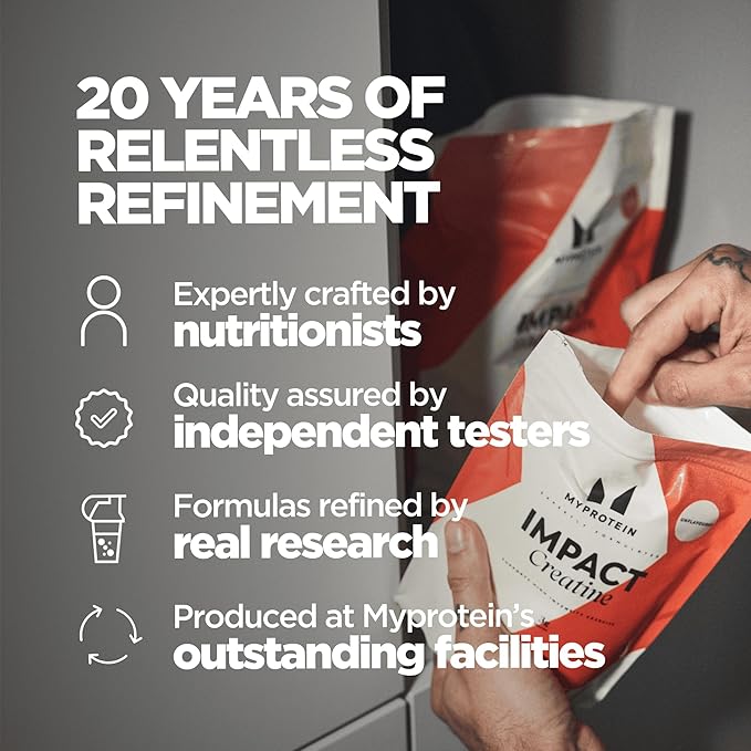 Myprotein Creatine Monohydrate Powder, 50 Servings (0.55lbs) Pure Unflavored Creatine Powder, Post/Pre Workout Supplement for All Sports & Exercises