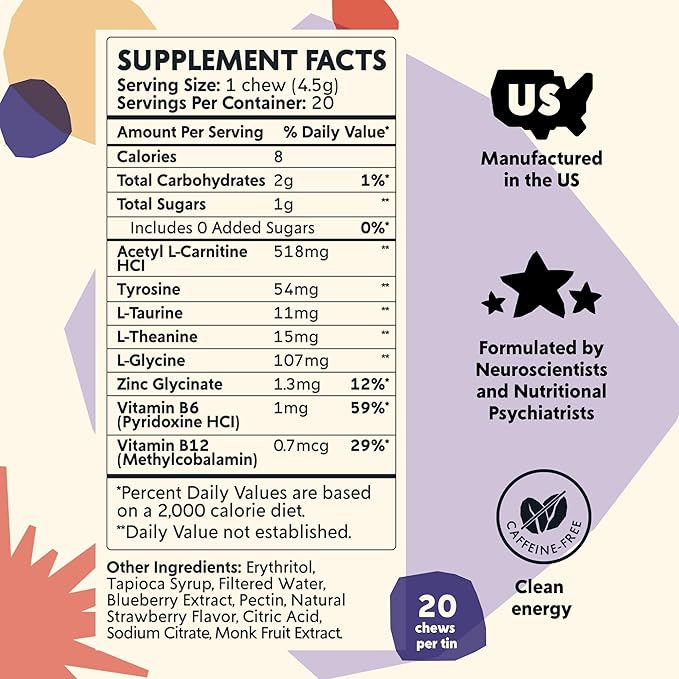 PYM Health Attention Chews + Mood B Complete