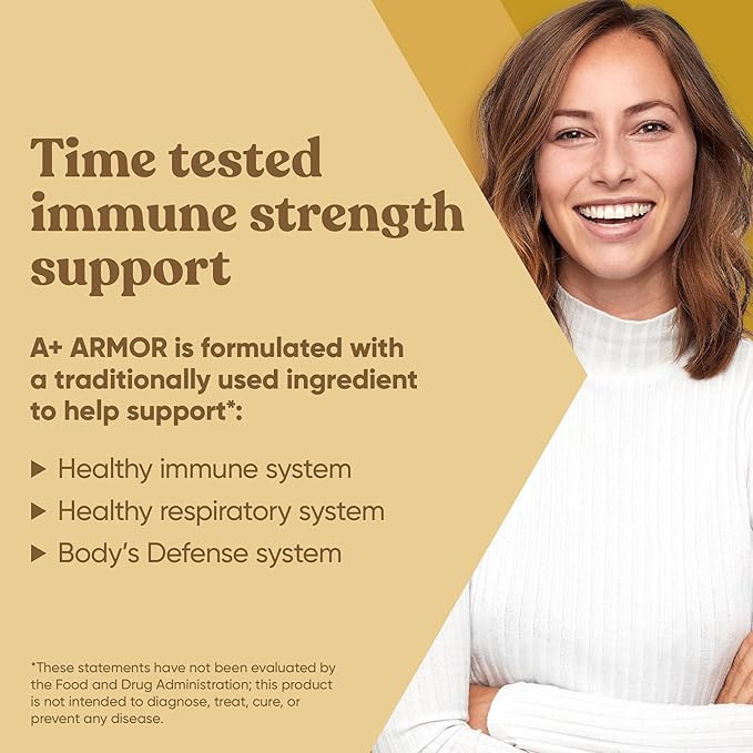 A+ Armor Andrographis Pure 800 Mg – Healthy Immune System Function, Physical Wellness, Potent Strength for Seasonal Protection – Full-Spectrum & Standardized – 60 Vegan Soft Capsules