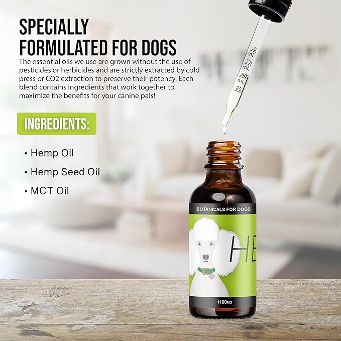 HEAL - Pet Hemp Oil for Dogs - Immune System & Senior Dog Support - Neurological & Adrenal Balance - Daily Wellness Drops