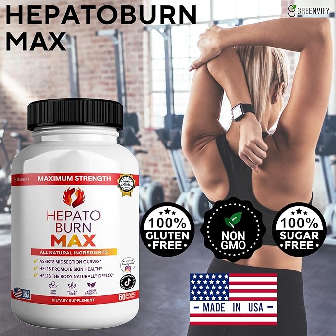Hepato Burn Max, Maximum Strength Natural Detox Supplement, 60 Capsules, Vegan, Gluten Free (2)