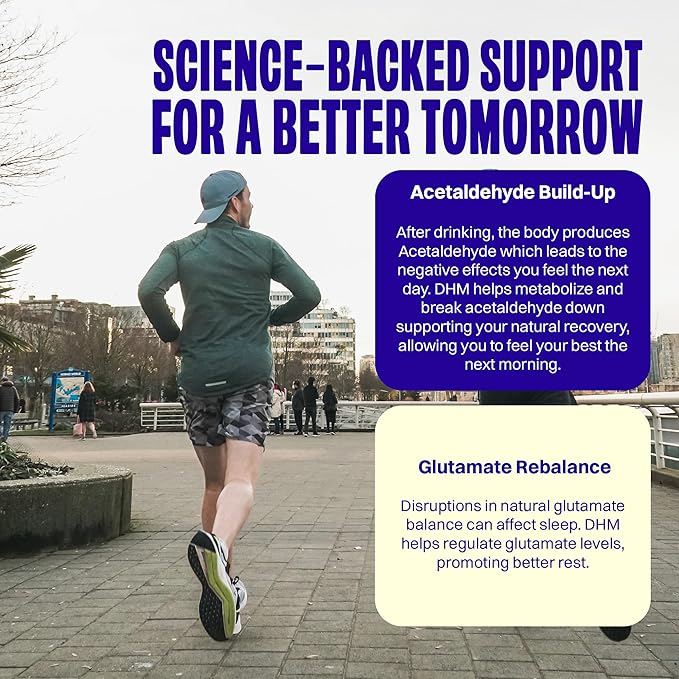 No Days Wasted DHM Detox, 120 Capsules (60 Servings) - Jar - Take During Evening for Better Next Day and Recovery