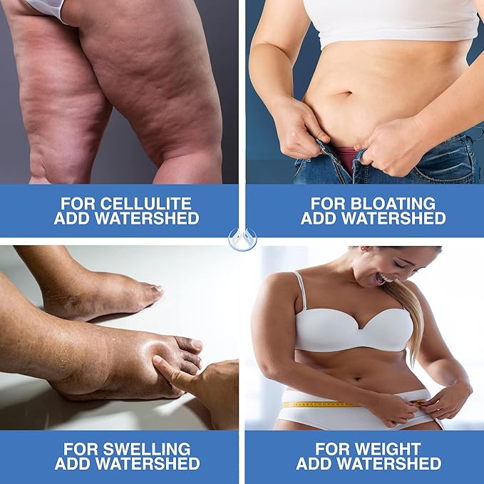 Water Pills Diuretic Water Retention - Liver Detox, Kidney Cleanse, Weight, Swelling Legs & Feet, Edema, Bloating Relief, Fluid Balance - Dandelion Vitamin B6 Green Tea Watershed Max Strength 60ct (1)