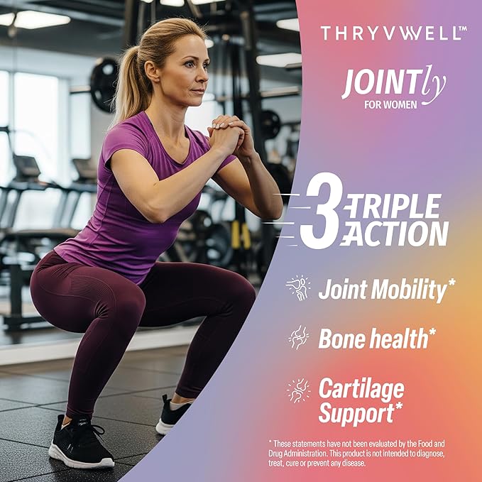 Jointly for WOMEN – All-in-one Joint Bone & Cartilage Supplement – Glucosamine Chondroitin MSM Turmeric Boswellia Collagen Vitamin D Calcium Hyaluronic Acid Magnesium & Isoflavones – 120 Capsules