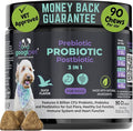 Googipet Probiotics for Dogs Digestive Health - Prebiotics and Probiotics Chews for Dog Yeast Infection Treatment + Digestive Enzymes - Dog Probiotics for Itchy Skin & Ears w/Papaya, Pumpkin, & Fiber