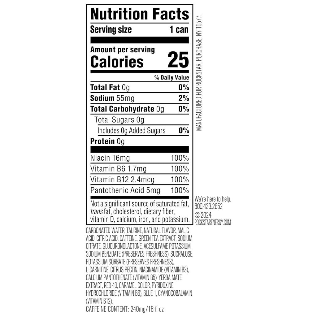 Rockstar Zero Carb 16oz 12pk