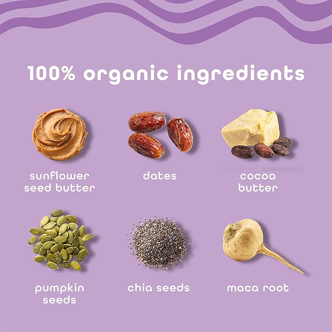 Feel Vegan Protein Bars, Vitality, Maca Root, Dairy, Nut, Grain, Soy Free, 15g Plant Protein, Adaptogenic Snack, Organic, Low Sugar, Low Carb, Gluten Free, Caramel Sea Salt, 10 Pack