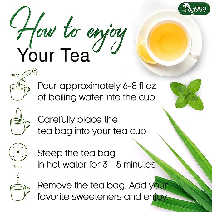 TOG999, Premium Oregano Herbal Tea with Jasmine-Like Notes – 60 Tea Bags | Blend of Oregano, Thyme & Lemongrass | Caffeine-Free, Natural Flavor, Premium Quality Herbal Infusion