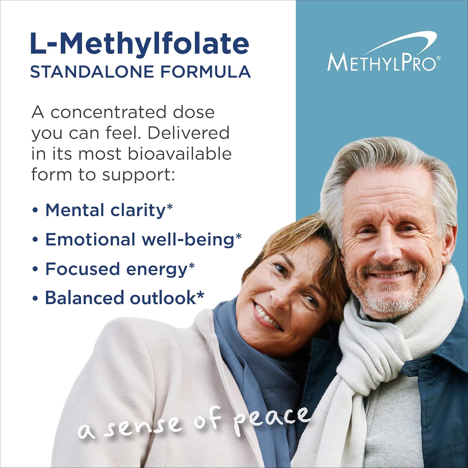 MethylPro L-Methylfolate 15 mg - L Methyl Folate, Methylfolate Supplement for Women & Men, Methylated Vitamin B9 (5-MTHF) for Brain Health, Focus, Calm - 90 Capsules (Pack of 1)