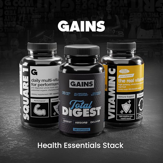 Gains in Bulk Elevated Nootropic Herbal Energy Supplements with Ginkgo Biloba, B Vitamins, DMAE, Clean Energy & Focus Supplement, Supports Digestive Health, Cognitive Brain Health, Vegan, 60 Capsules