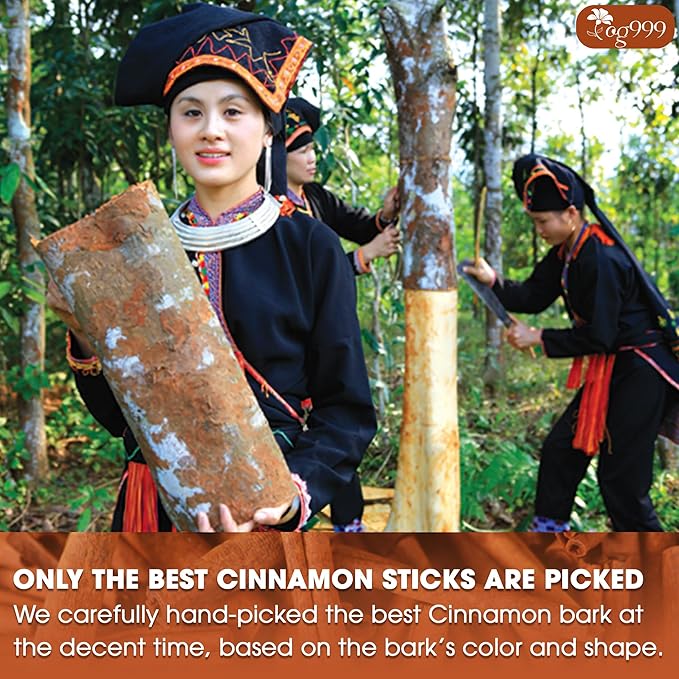 TOG999, Premium 20 Cinnamon Tea Bags, 100% Natural & Pure. Cinnamon Herbal Tea. No Sugar, No Caffeine, No Gluten, Vegan.