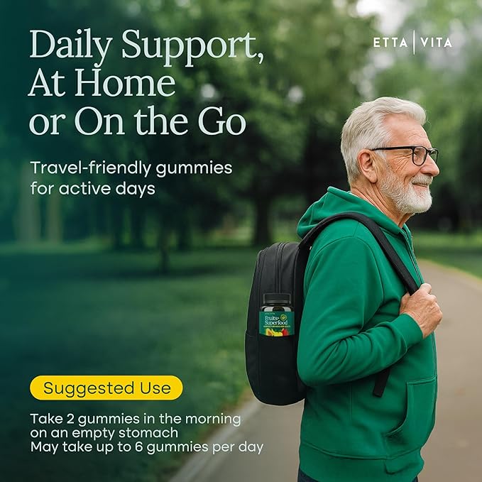 (120 Chews) Moringa Super Greens Gummies – Fruits, Veggies & Herbal Supplements with Mushrooms, Immune & Energy Support, Non-GMO, Vegan, Gluten-Free, Pectin-Based