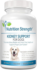 Kidney Support for Dogs - Renal, Bladder and Urinary Tract Health Supplement, Plus Immune and Digestive Support, with Organic Cranberry and Astragalus, 120 Chewable Tablets