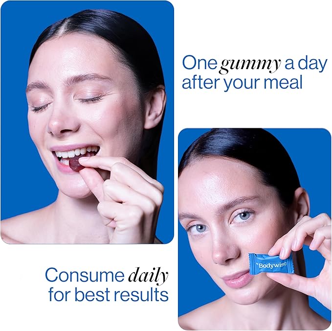 Be Bodywise Biotin 10000mcg Gummies | Hair Nail and Skin Vitamins | Biotin for Hair Growth for Women | Refined Sugar Free | 60 Day Pack (1 Gummy/Day)