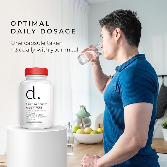 Apple Cider Vinegar Capsules - 500mg Keto-Friendly ACV with Vitamin B6, Iodine, & Spirulina - Supports Gut Health & Weight Management, Enhances Digestion & Energy Levels