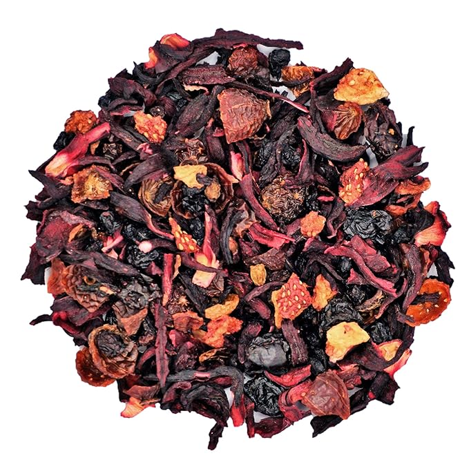 Kombucha.com Wildberry Marmalade BREW BOOSTER - Super Premium Elderberry, Currant, Strawberry Blend w/ Hibiscus & Botanicals for Creating Store Quality Kombucha, Flavored Iced Tea, Sangria, and More - All Natural, Loose Leaf, Caffeine Free, No Artifici...