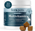 Fera Pets Dog Multivitamin Chews with Glucosamine and Probiotics - Essential Dog Vitamins & Minerals - Promotes Healthy Digestion & Joints - Boosts Skin & Coat Health with Omega-3s - 30 Soft Chews
