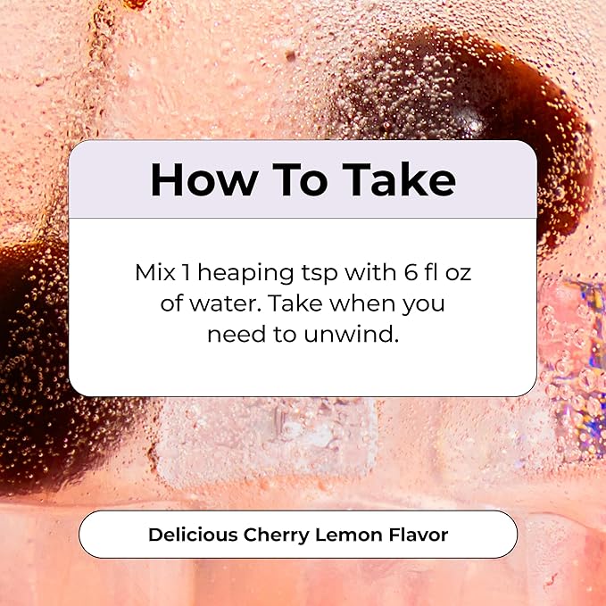 Hum Nutrition Dream Team Magnesium Bisglycinate Powder, L Theanine & Tart Cherry Magnesium Supplement Drink Mix, Support Rest, Relaxation & Sleep Routine, Gluten Free, Vegan, Cherry Lemon, 30 Servings