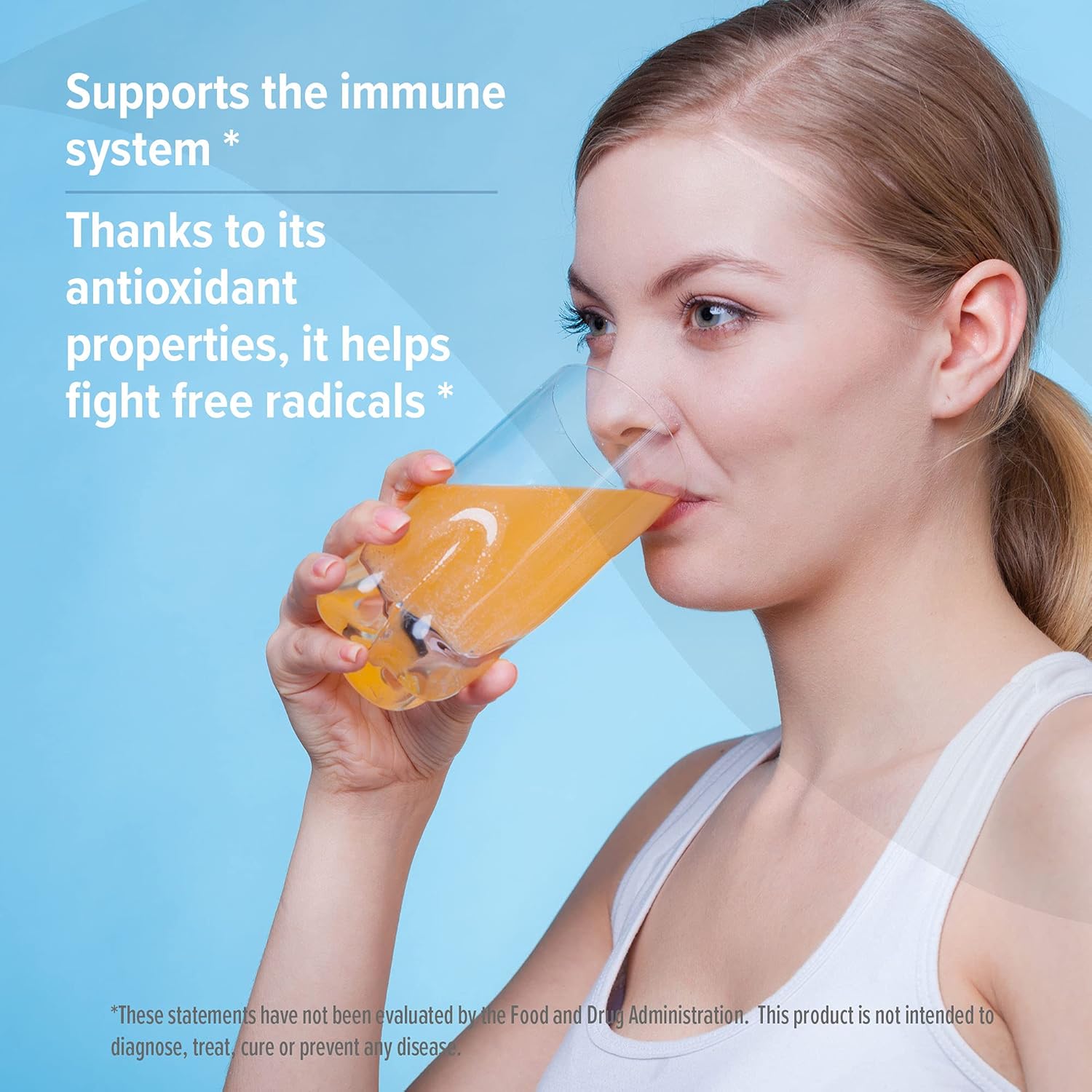 ORZAX Vitamin C 1000 mg Effervescent Tablets | Sugar Free, Gluten Free, GMO Free | Dissolvable Vitamin C Supplement for Immune Support & Antioxidant Support | Orange Flavored (1000mg - 20 Tablets)