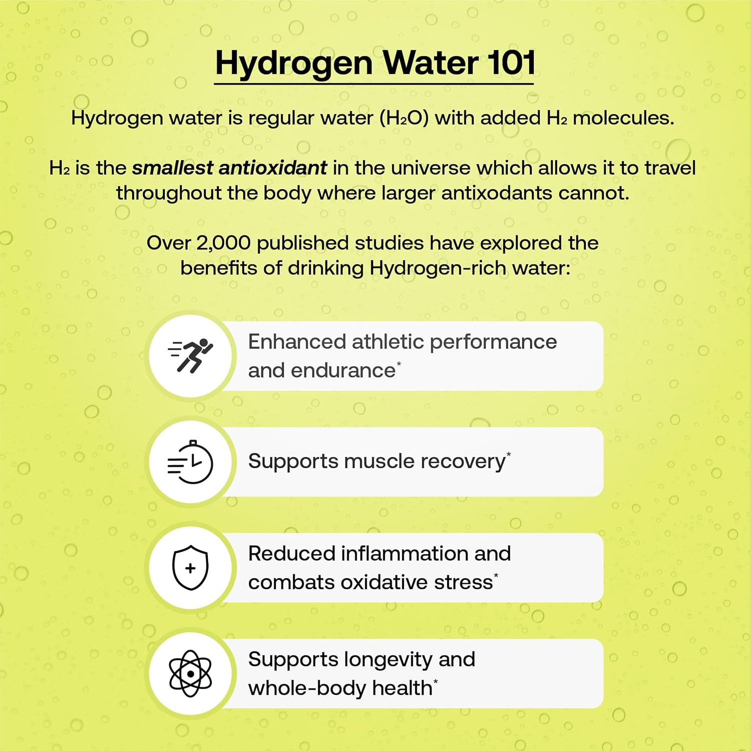 Hydrofy Hydrogen Water + Electrolytes Drink Mix | H2 Hydration Packets with Molecular Hydrogen, Sodium, Potassium, Magnesium, Calcium, and Minerals | No Sugar | Lemon Lime | 25 ct