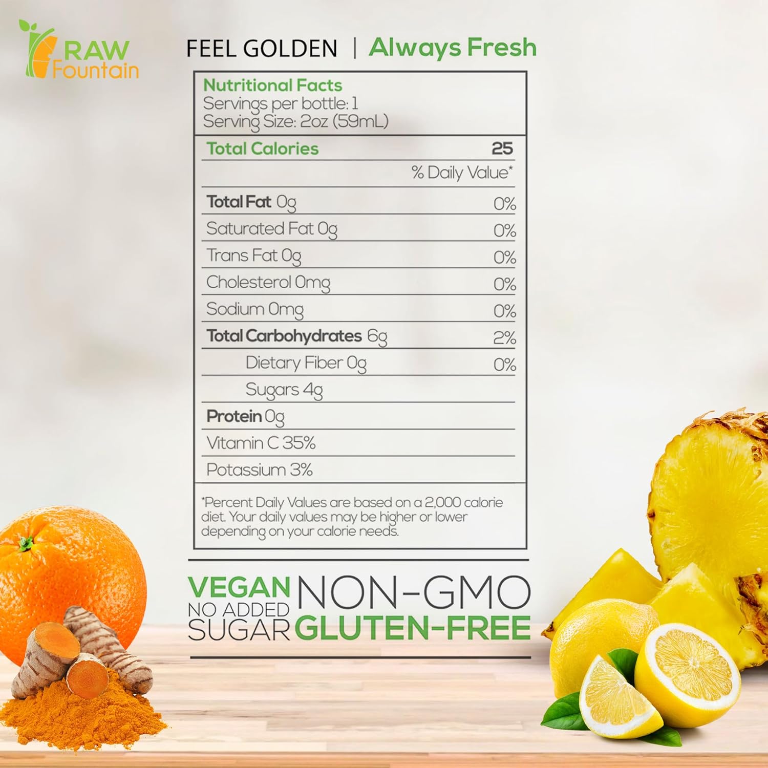 20 Immunity Shots w/Orange, Lemon, Pineapple, Turmeric 2fl Oz, Packed w/Vitamin C, Raw, Cold Pressed, Unpasteurized, Boosts Immunity, All Natural, No Artificial Flavors or Preservatives