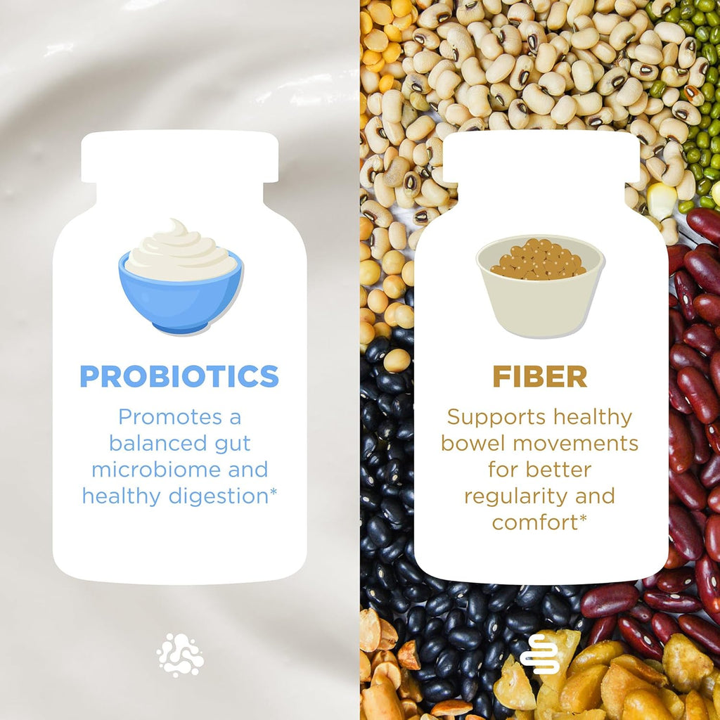 Hyland's Kids Multivitamin + Digestive Support Children's Supplement, Sugar Free Mixed Berry Flavored Gummies with Probiotics & Fiber, 60ct Bottle