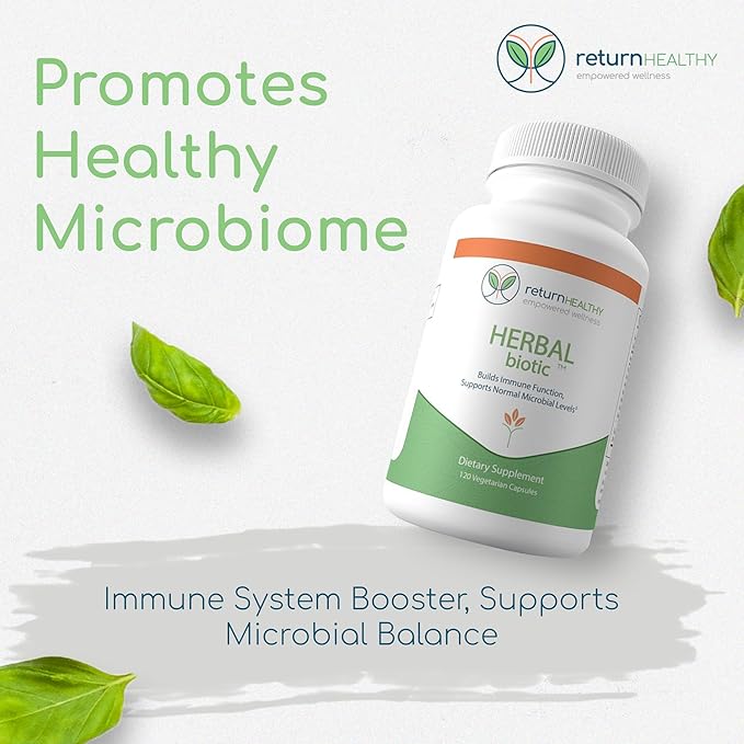 Herbal Biotic, Immune Support Vitamins, Natural Immune System Booster for Adults, Immune Support Supplement Enriched with Cat’s Claw for Probiotic Balance, Digestive Health, 120 Vegan Capsules