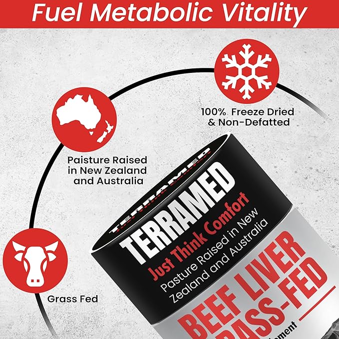 Beef Liver Supplement Grass Fed | Beef Organs Gummies for Women | Pasture Raised in New Zealand | High in Vitamin A B12 & Heme Iron | Non-GMO | Hormone & Pesticide Free | Tastes Delicious | 60 Gummies